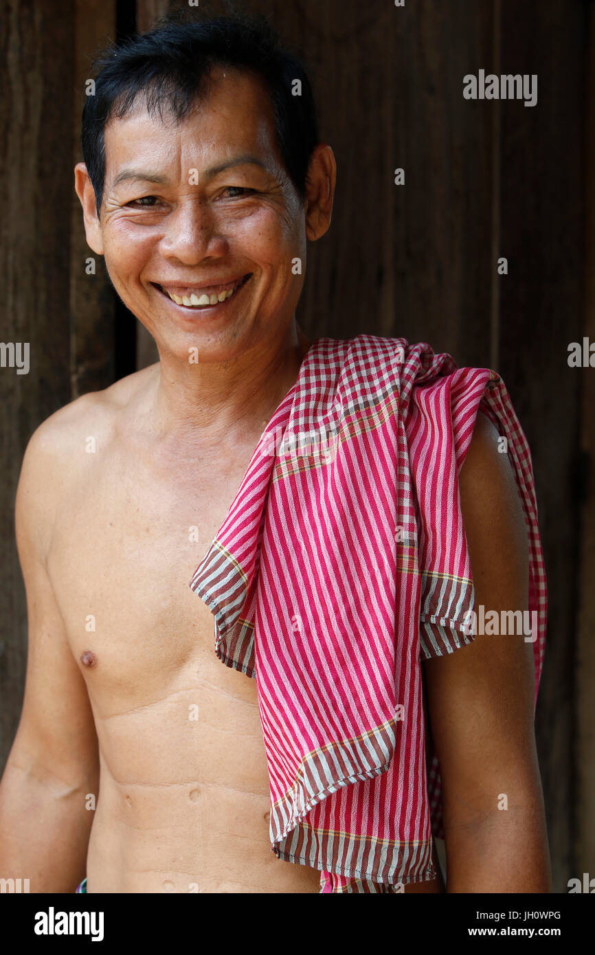 Khmer Lächeln. Kambodscha. Stockfoto