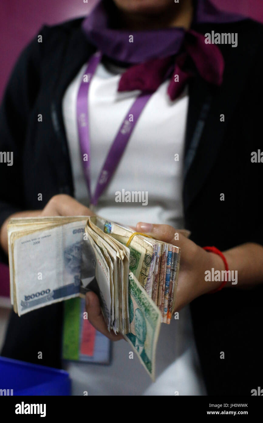AMK Mikrofinanz, Siem Reap-Niederlassung. Kambodscha. Stockfoto