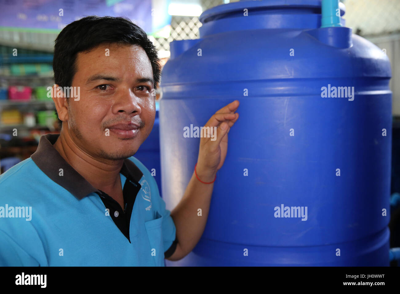 Chay Lo, Leiter der 1001 Brunnen. Kambodscha. Stockfoto