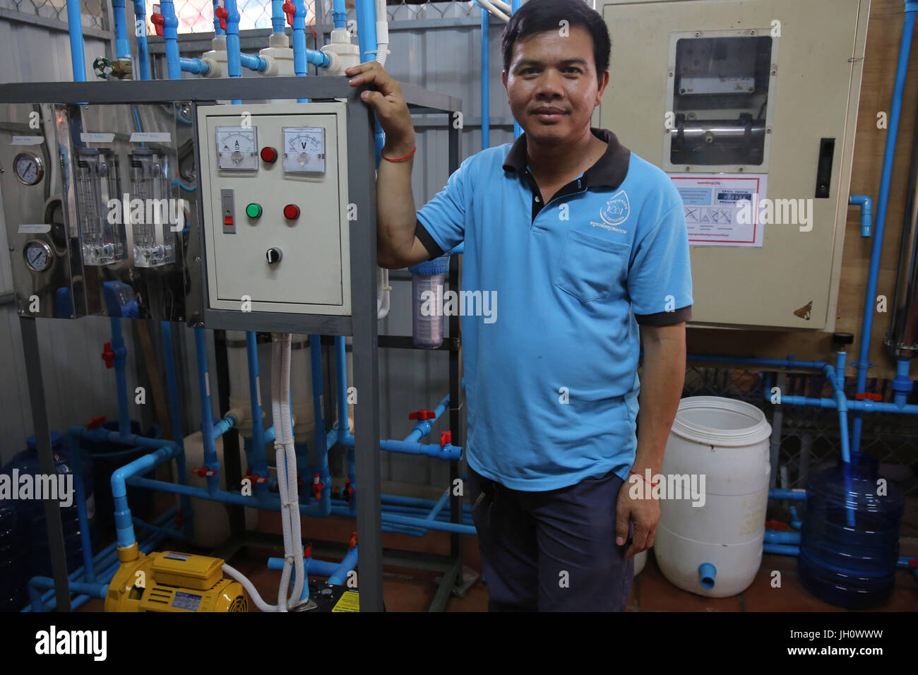 Chay Lo, Leiter der 1001 Brunnen. Kambodscha. Stockfoto