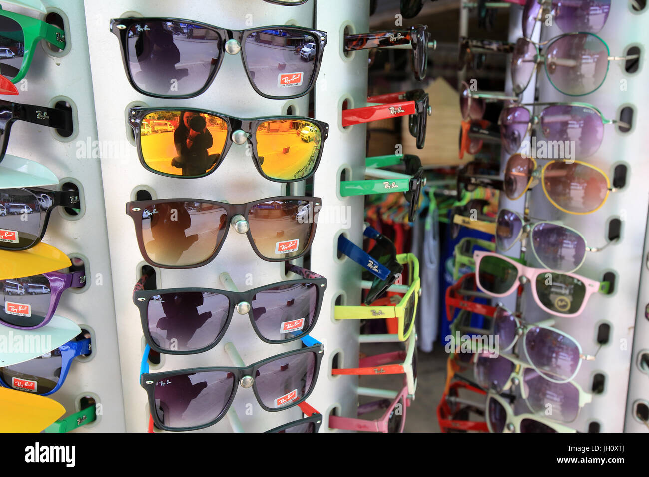 Brille. Optiker.  Laos. Stockfoto