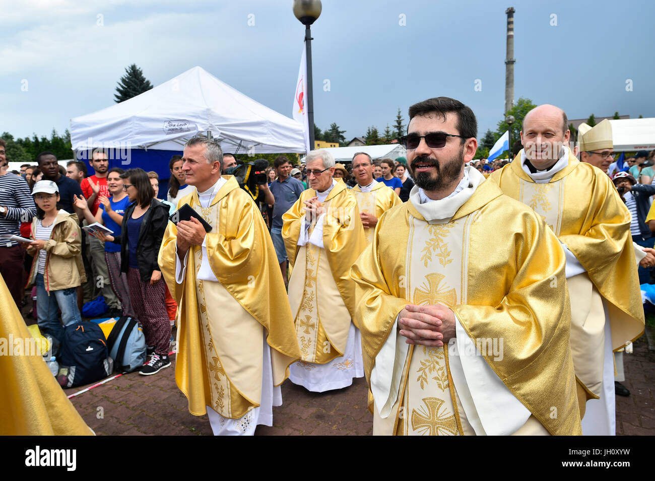 Weltjugendtag. Krakau. 2016. Klerus. Polen. Stockfoto