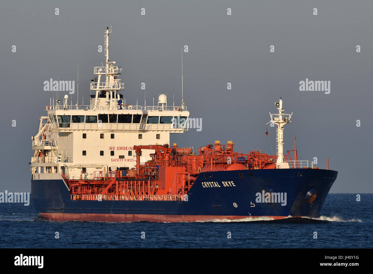 Chemische Produkte Tanker crystal Skye Stockfoto