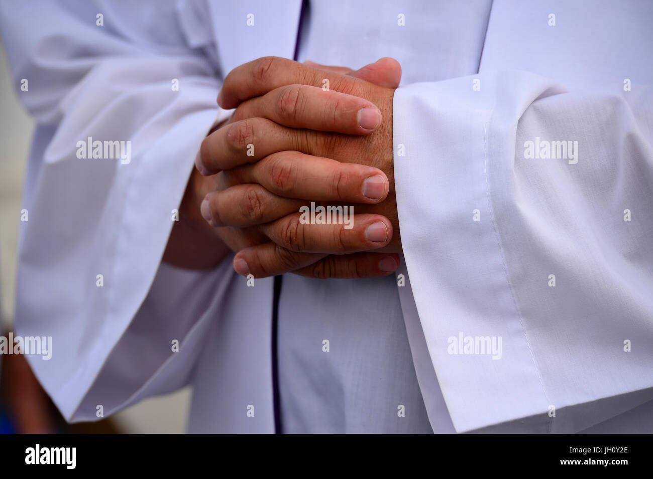 Eröffnung der Messe World Youth Day. Krakau. 2016. Klerus. Polen. Stockfoto