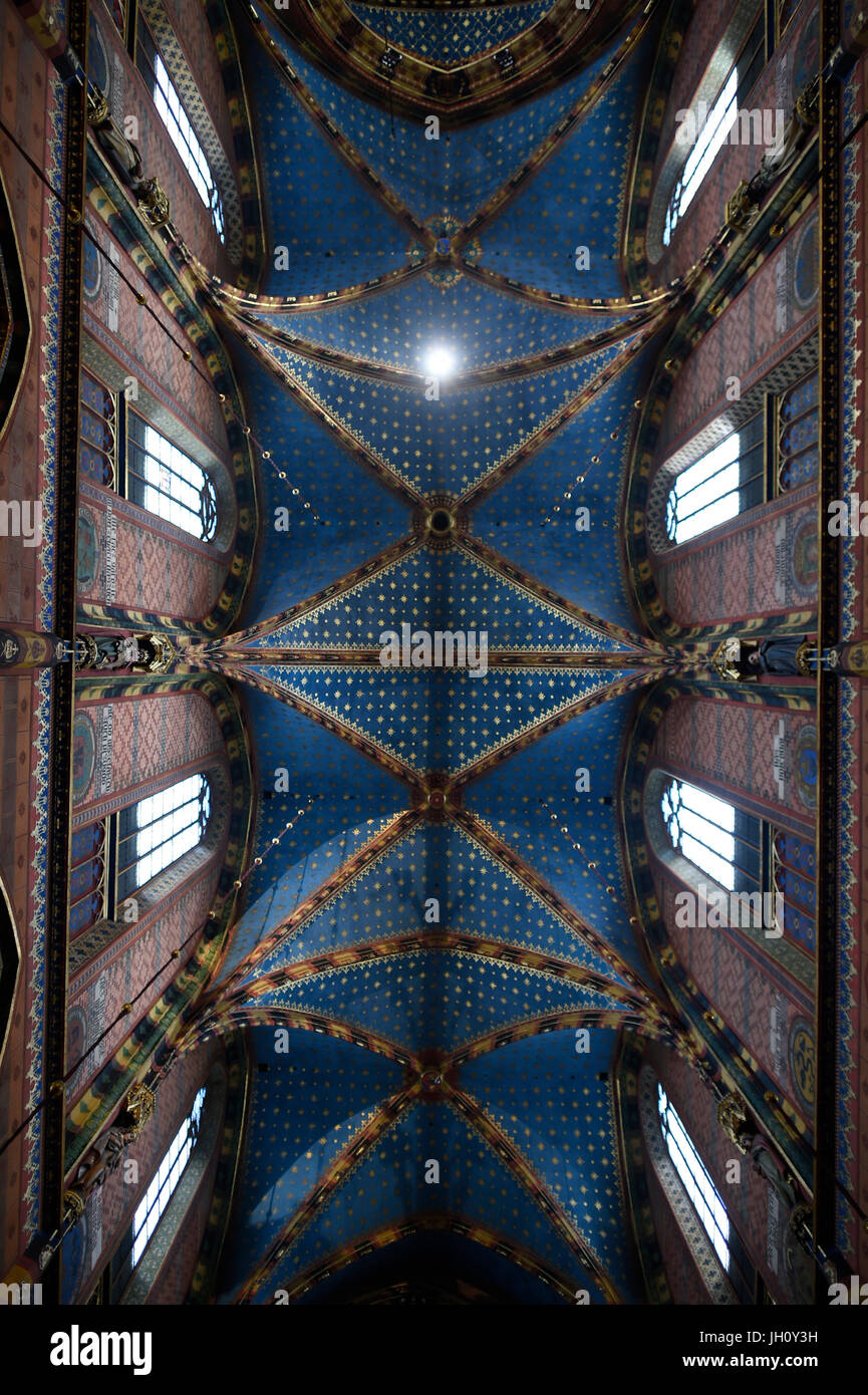 Krakauer Kirche Decke. Polen. Stockfoto