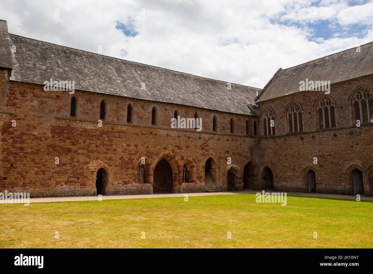 Cleeve Abbey ist ein mittelalterliches Kloster in der Nähe des Dorfes Washford in Somerset, England. Es ist ein Grad I aufgeführten Gebäude und wurde Zeitplan Stockfoto