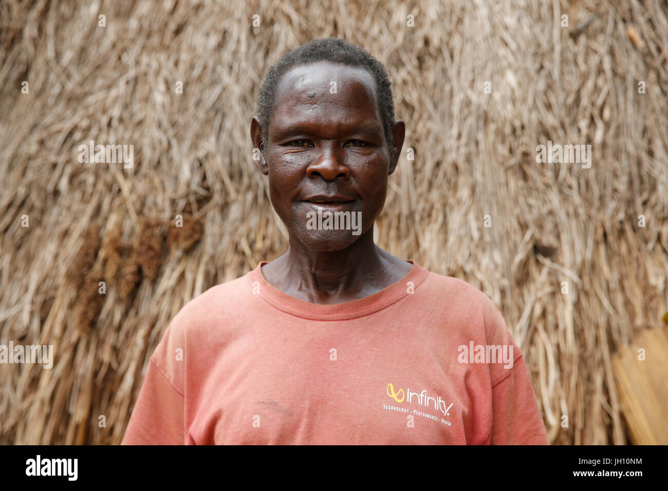 Ugandische Dorfbewohner. Uganda. Stockfoto