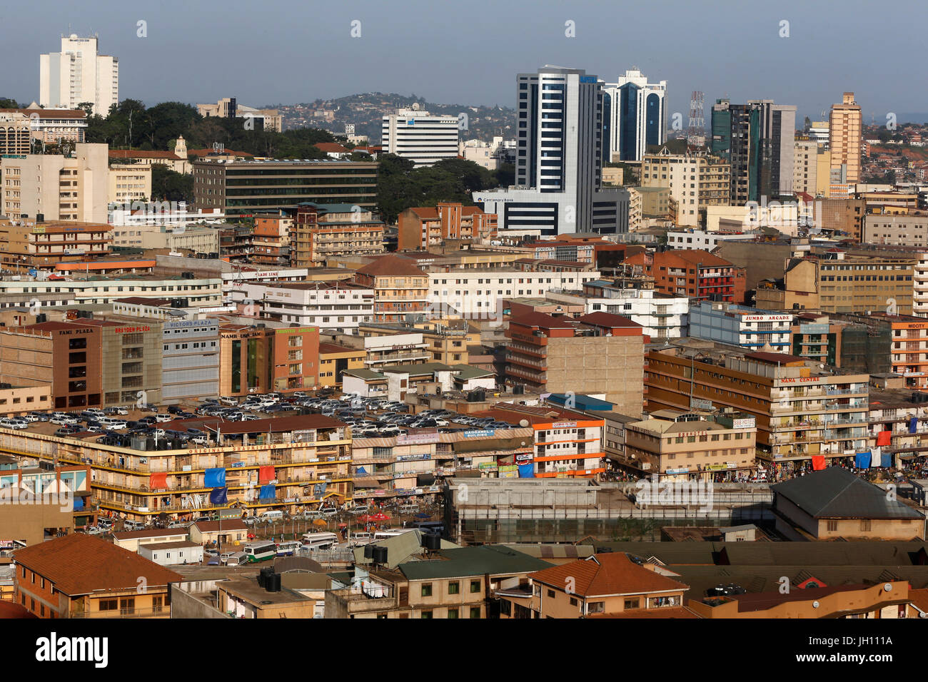 Kampala Stadt. Uganda. Stockfoto