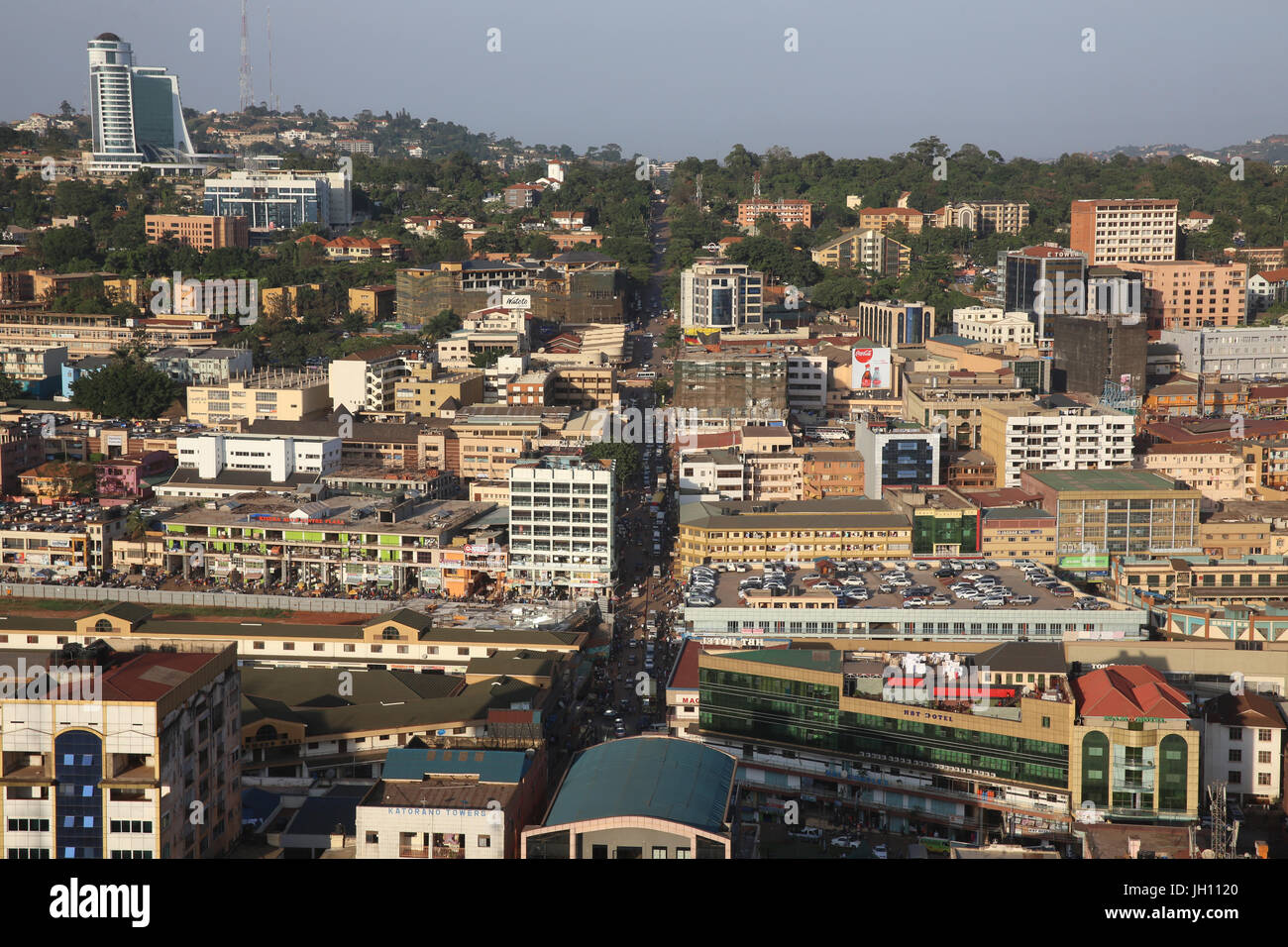 Kampala Stadt. Uganda. Stockfoto