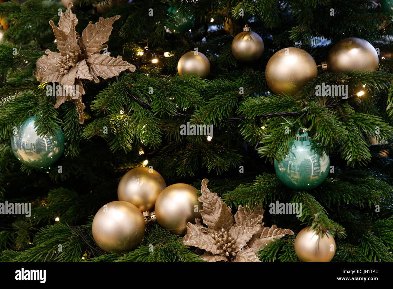 Weihnachtsbaum. Vereinigtes Königreich. Stockfoto