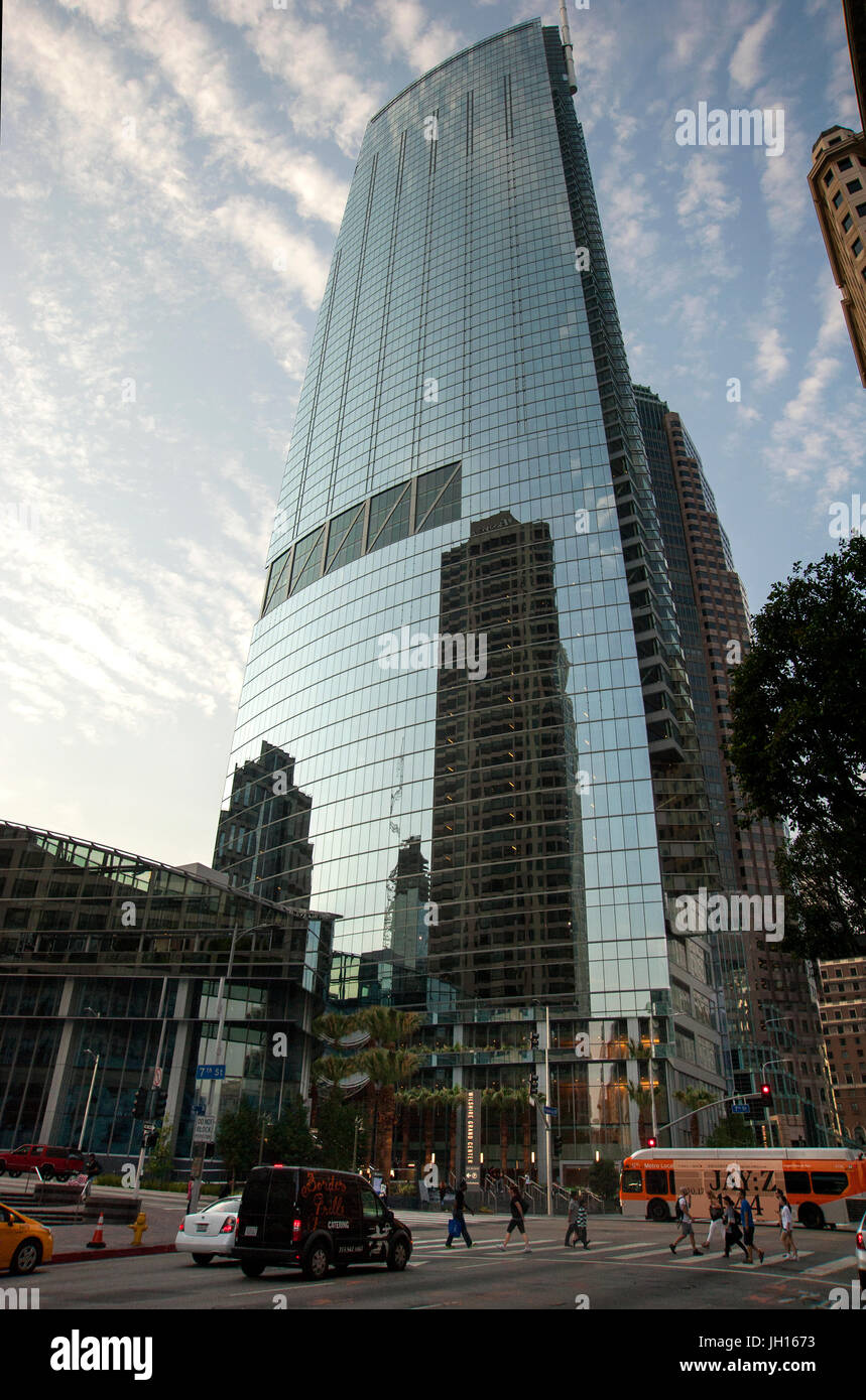 Wislhire Grand Center ist derzeit das höchste Gebäude in Downtown Los Angeles, CA Stockfoto