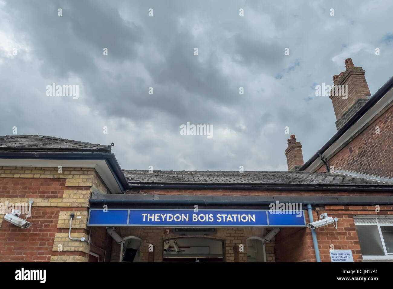 Theydon Bois Bahnhof Stockfoto
