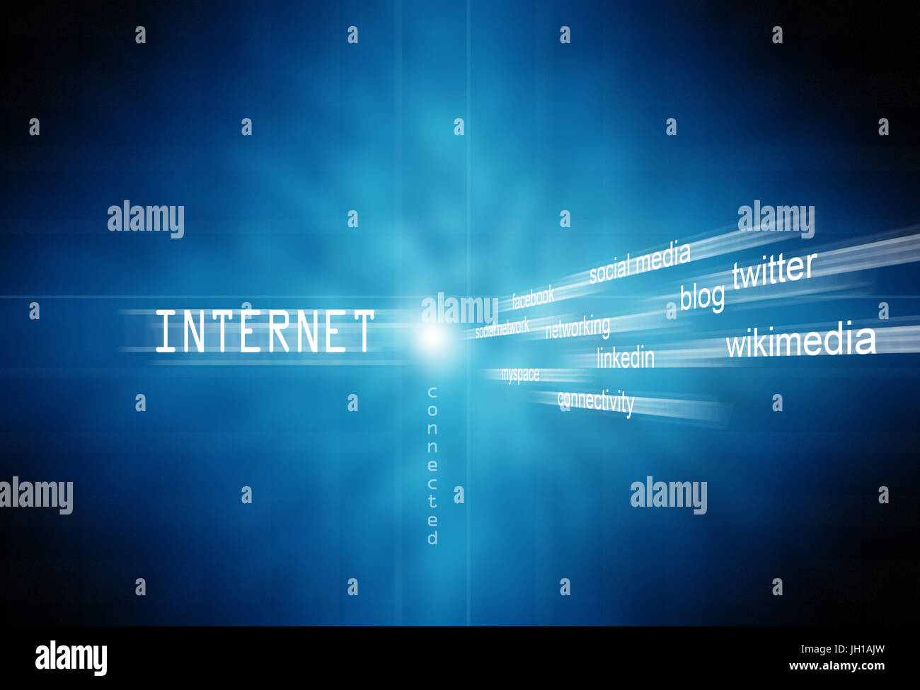 Social-Media-Hintergrund-Konzept Stockfoto