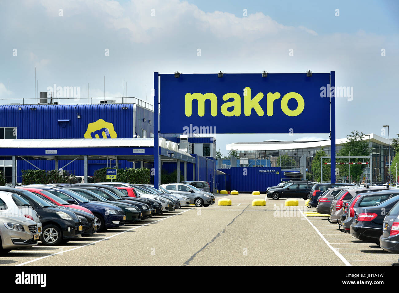Makro-Großmarkt in den Niederlanden Stockfoto