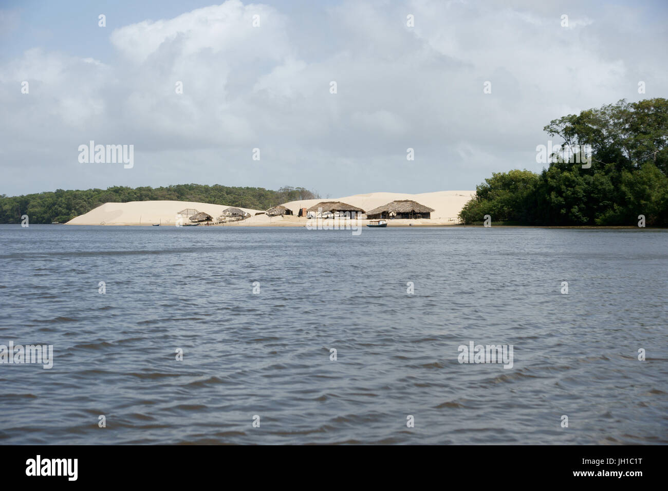 Rio Preguiças, Vassouras, Maranhão, Brasilien Stockfoto