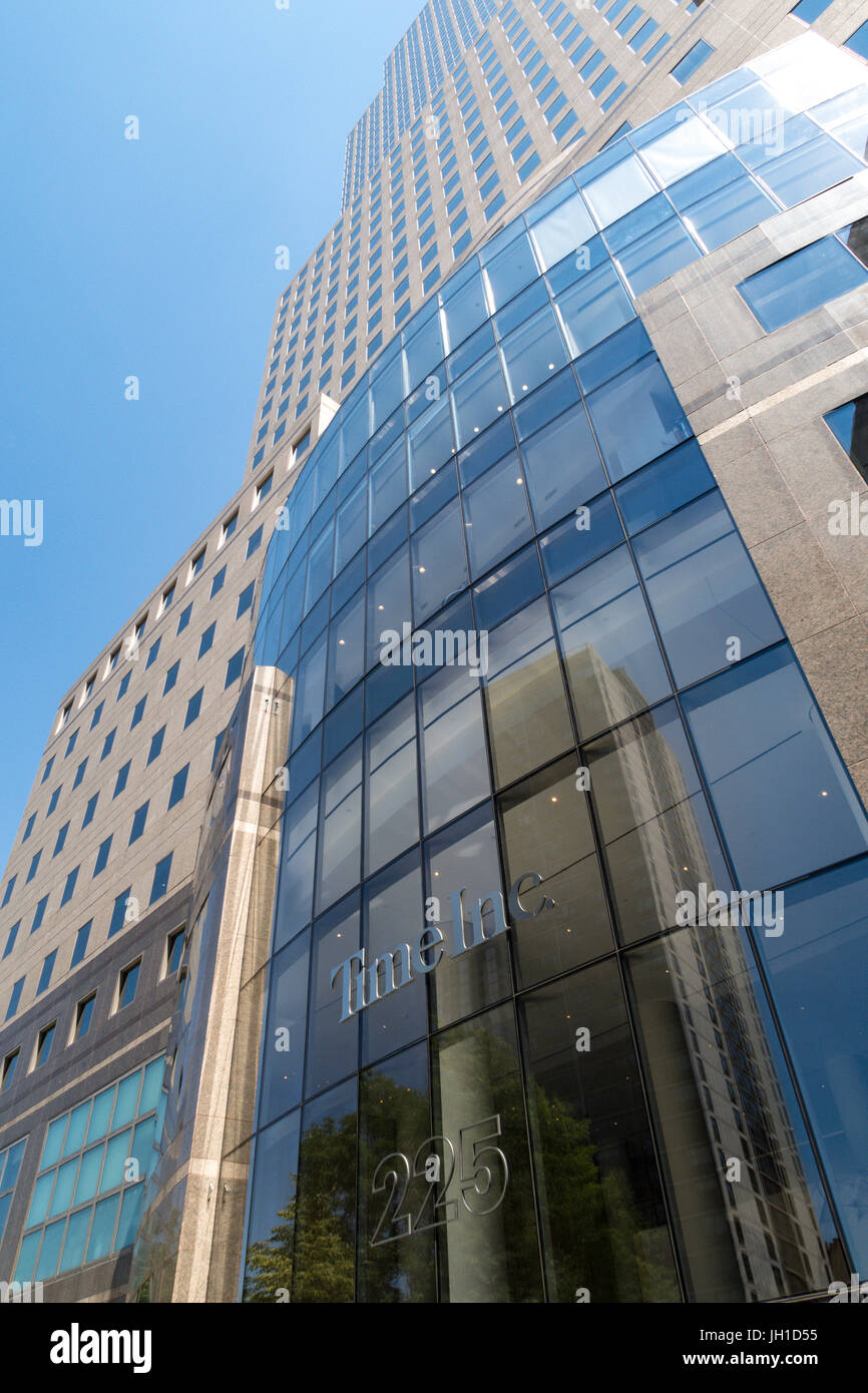 Time Inc. Gebäude in dem World Financial Center, NYC, USA Stockfoto
