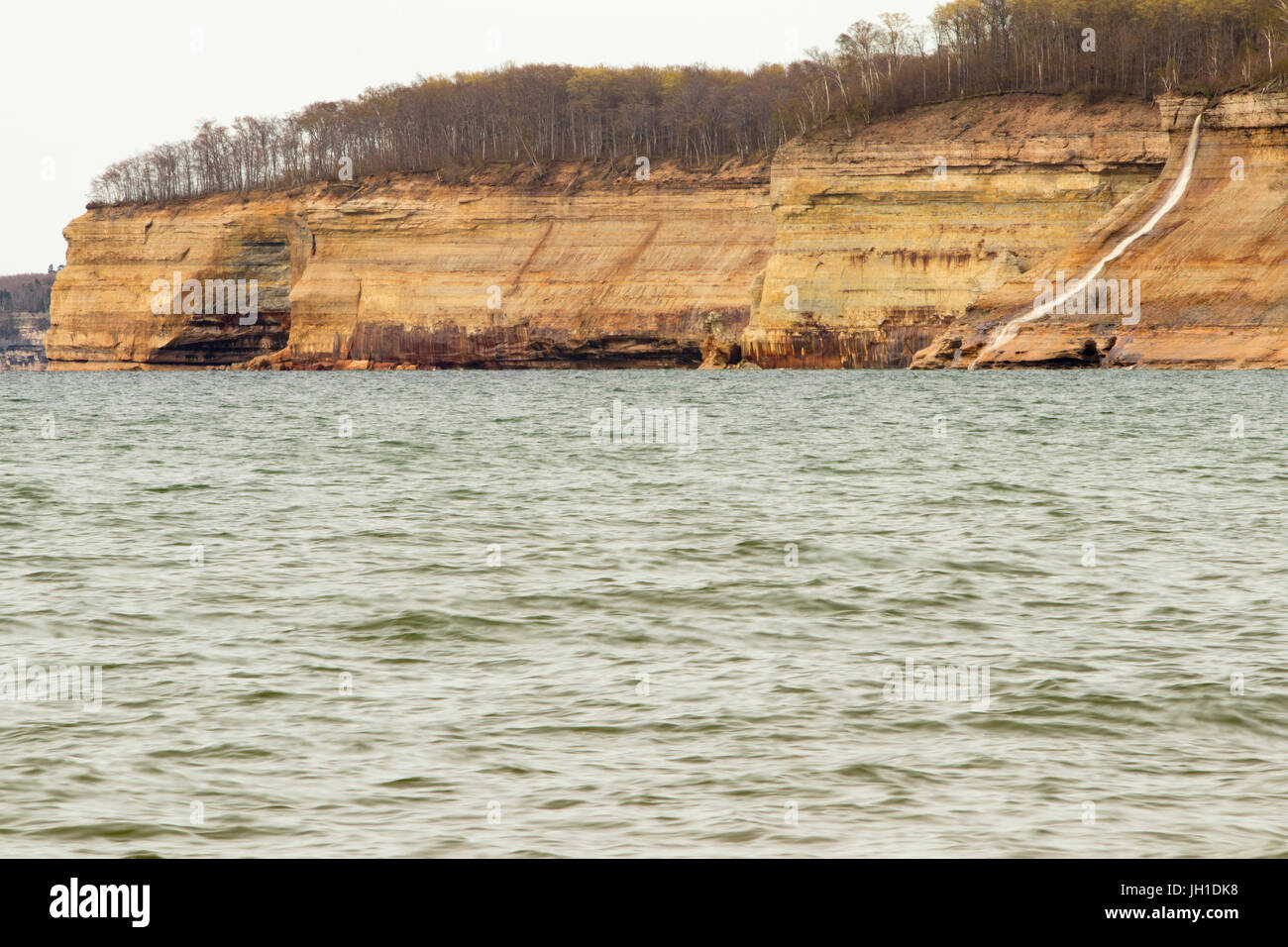 Bridal Veil Falls bei Pictured Rocks National Lakeshore in Munising, Michigan Stockfoto
