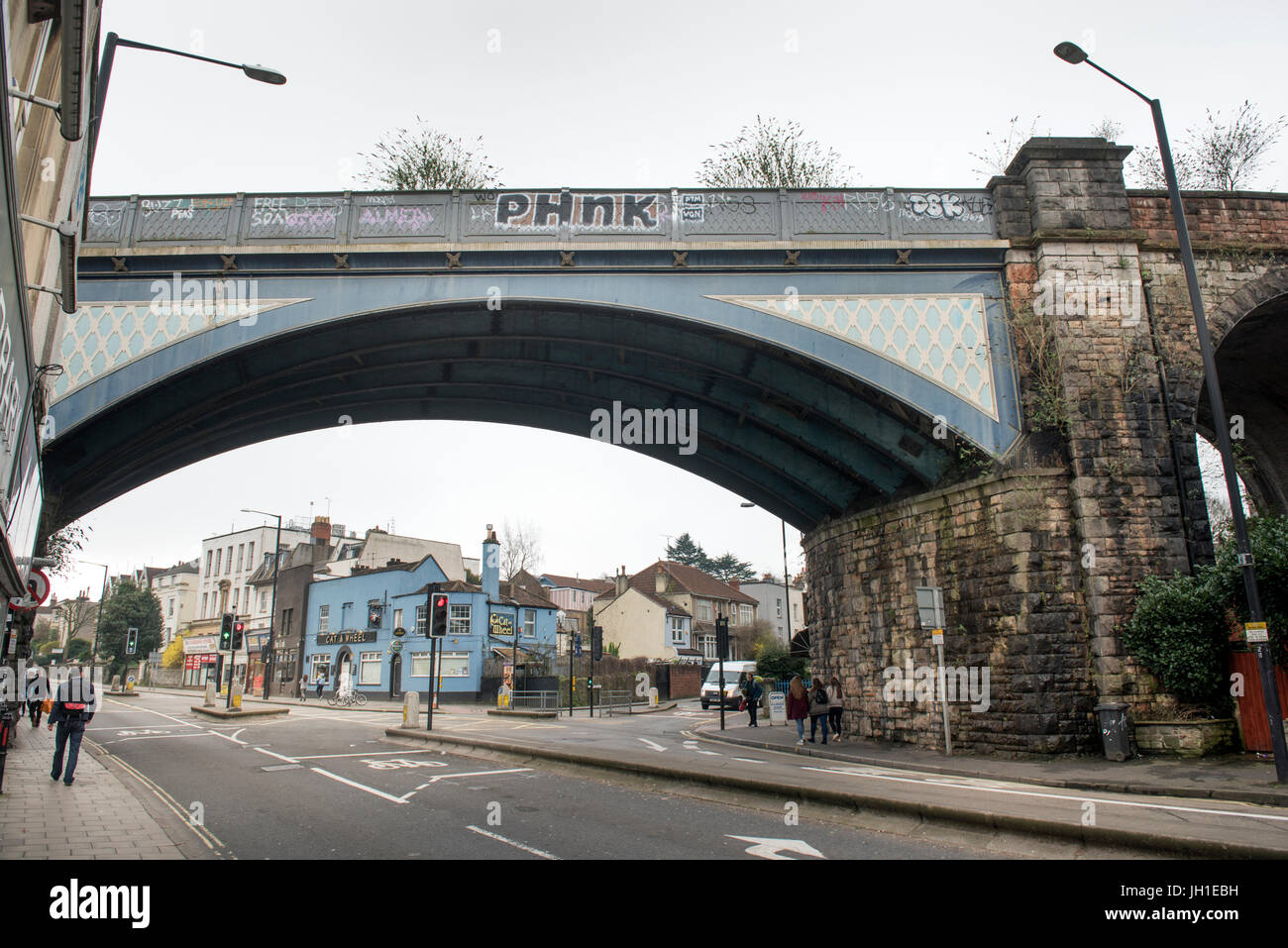 Die Bögen im Cheltenham Straße, Bristol UK Stockfoto