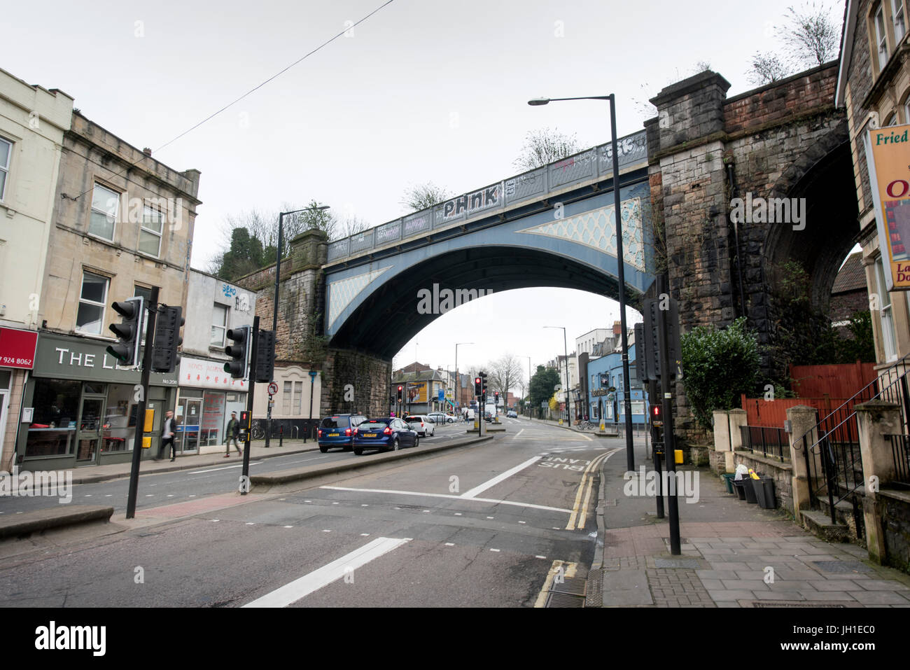 Die Bögen im Cheltenham Straße, Bristol UK Stockfoto