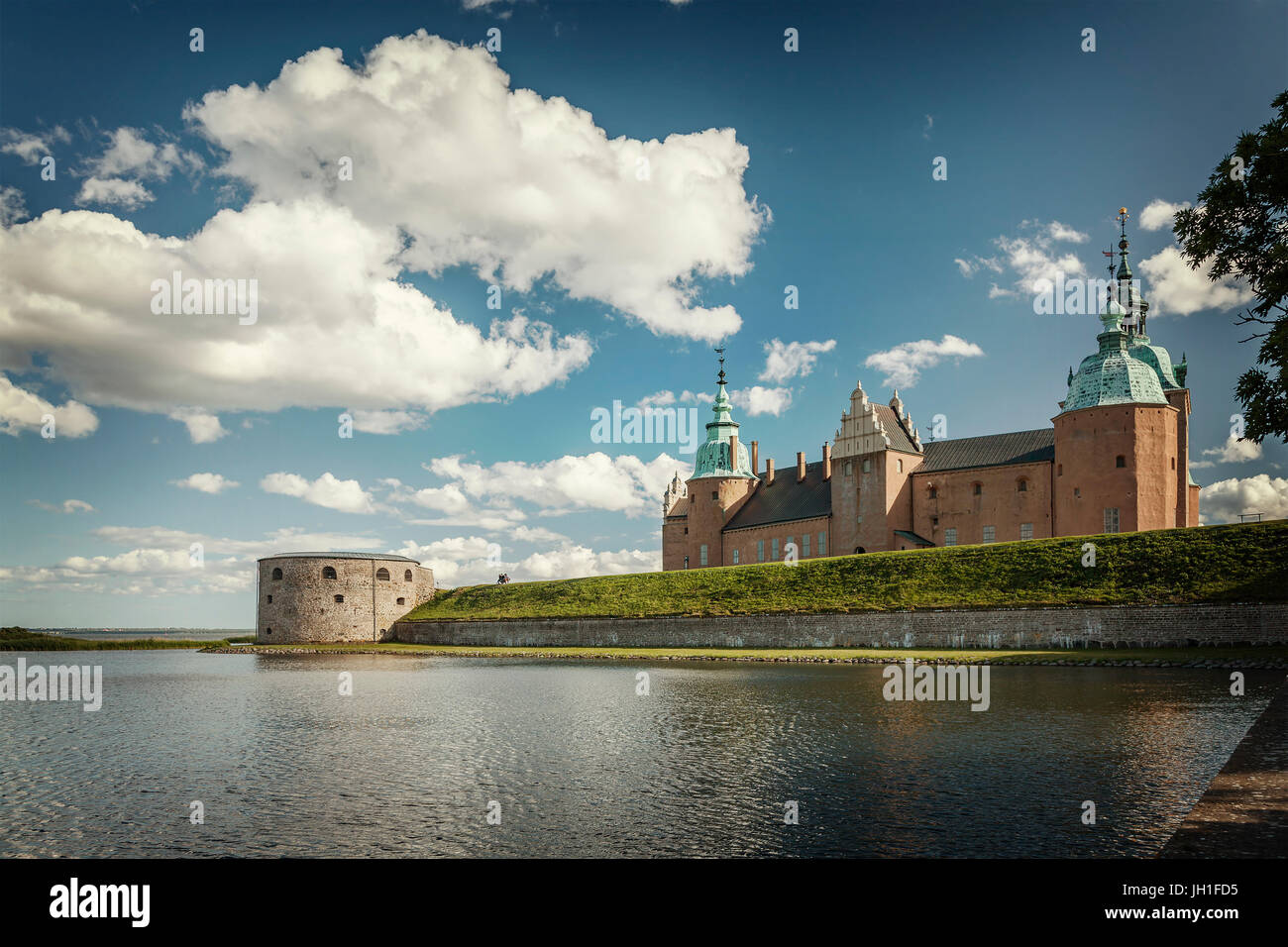 Bild des historischen Schlosses in Klamar, Schweden. Stockfoto