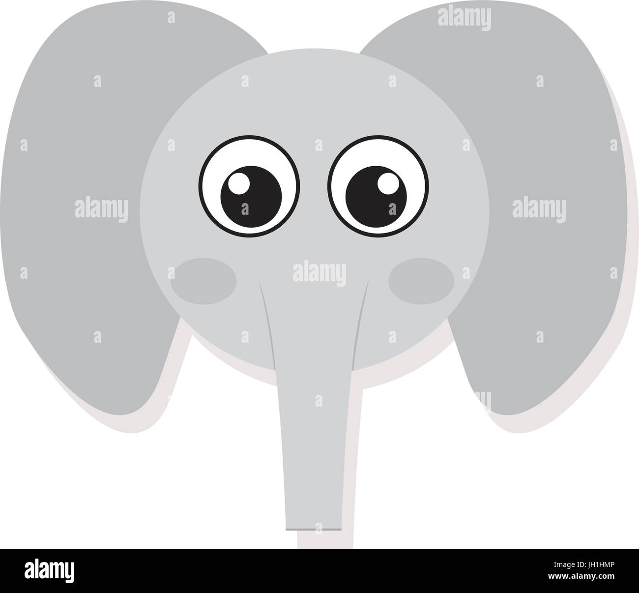 Elefantes gesicht Stock-Vektorgrafiken kaufen - Alamy