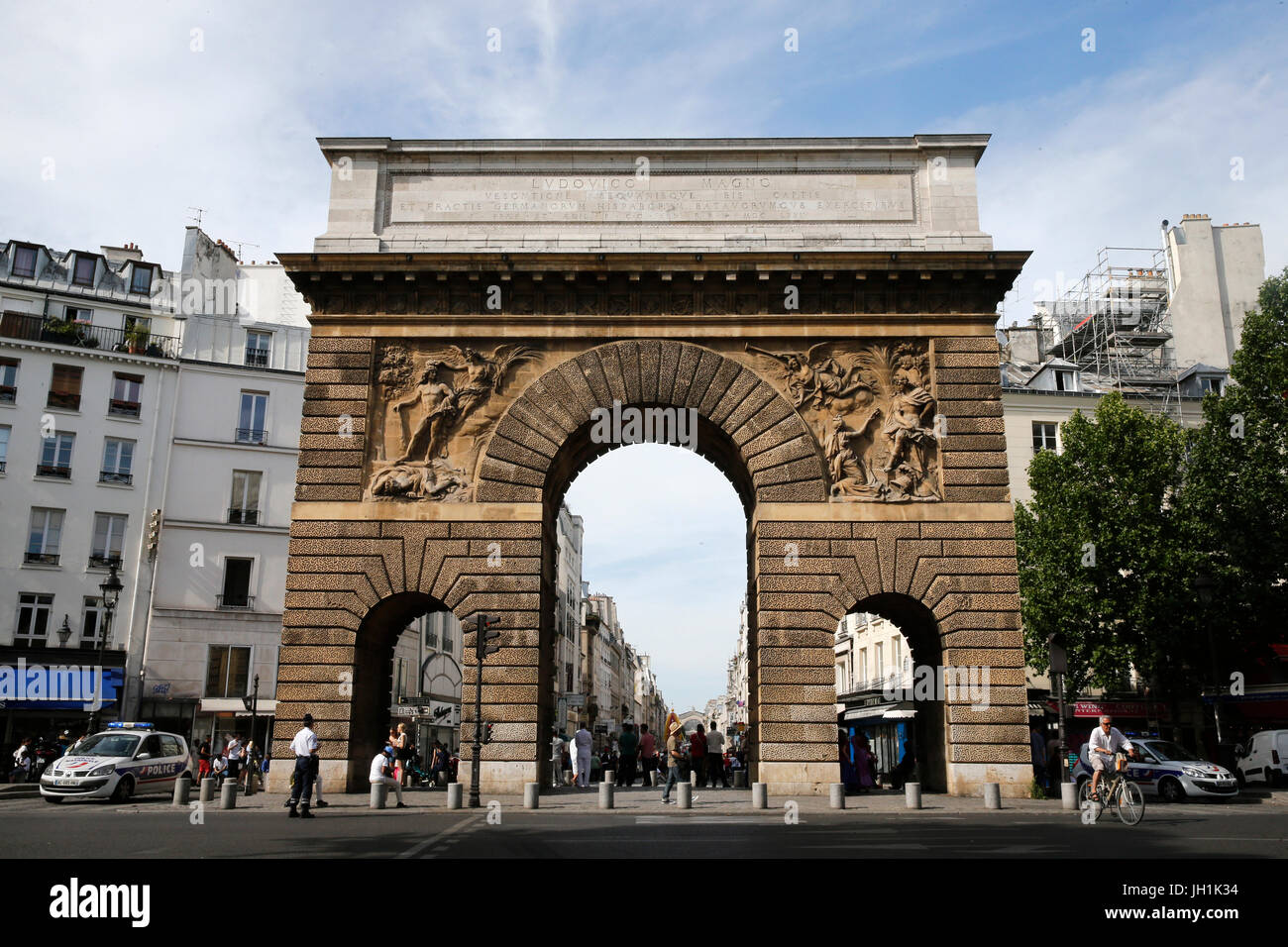 Porte Saint-Martin, Paris. Frankreich. Stockfoto