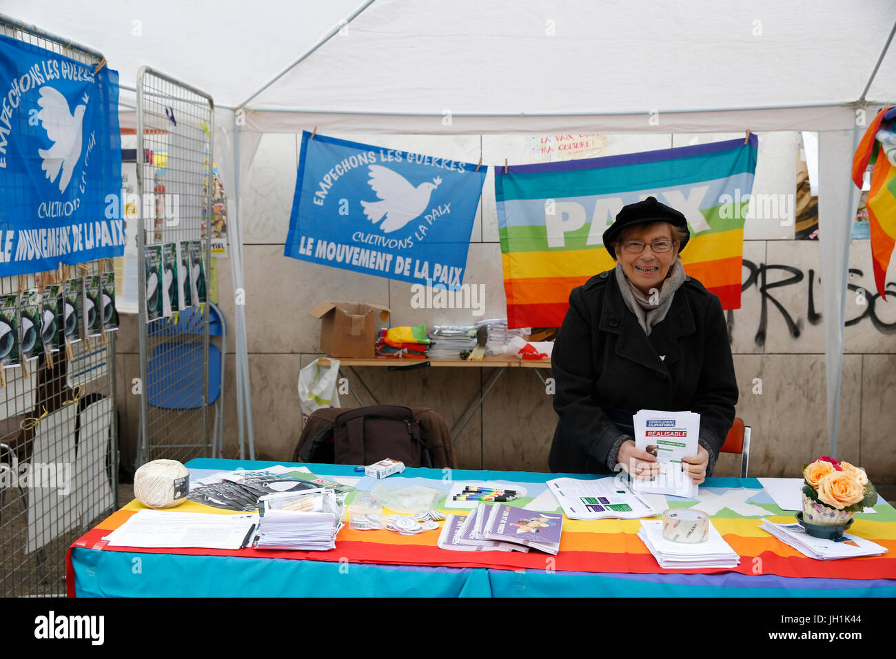 Völker-Klima-Gipfel - Sommet Citoyen pour le Climat. Frankreich. Stockfoto