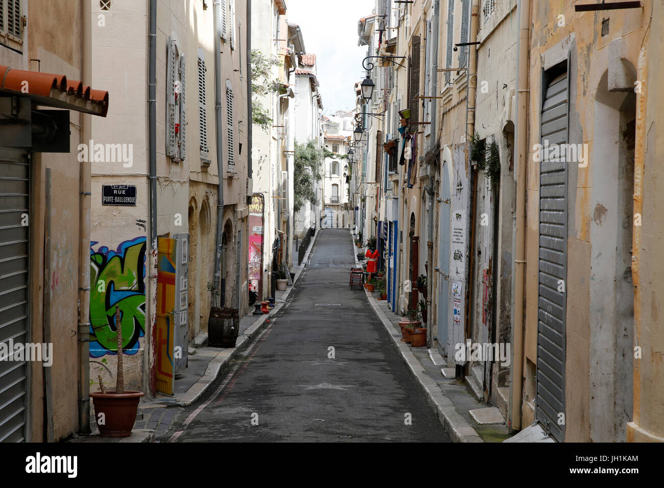 Le Panier Viertel in Marseille. Frankreich. Stockfoto