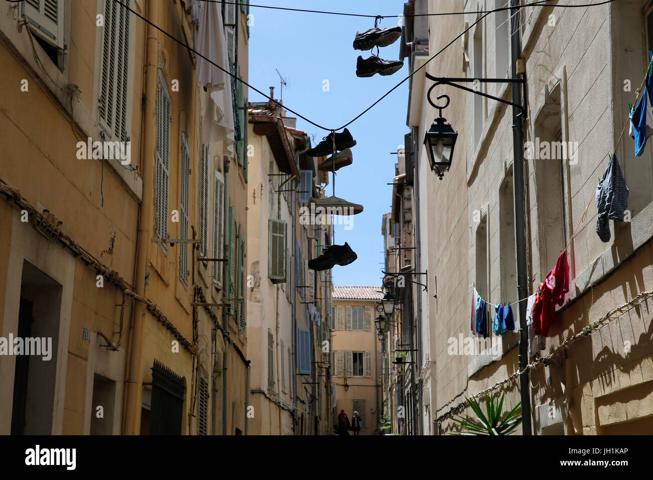 Le Panier Viertel in Marseille. Frankreich. Stockfoto