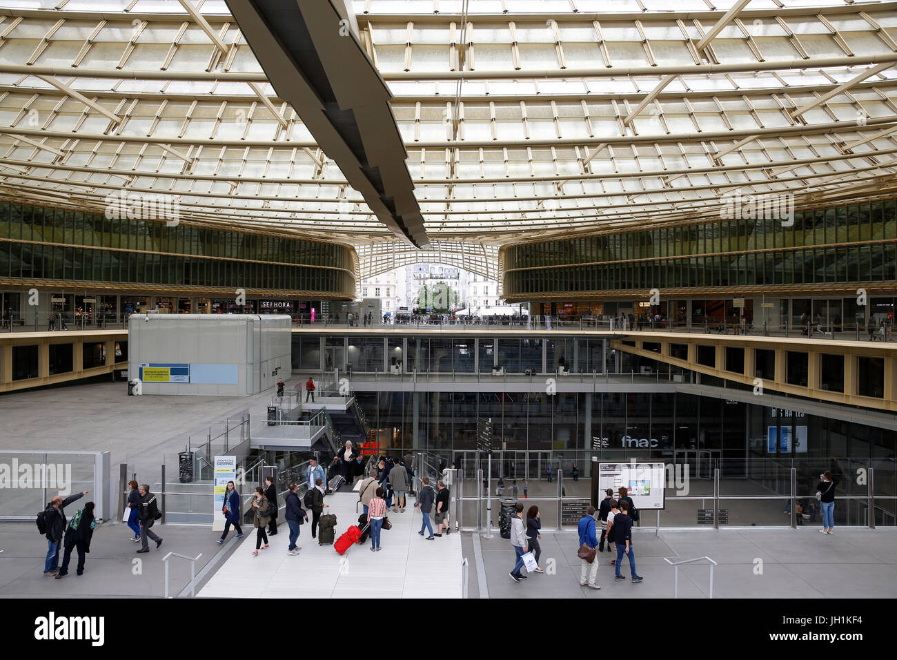 Einkaufszentrum in Les Halles, Paris. Frankreich. Stockfoto
