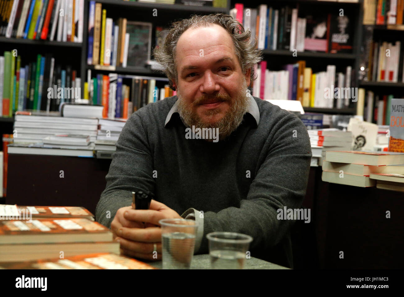 Französischer Schriftsteller Mathias Enard. Frankreich. Stockfoto