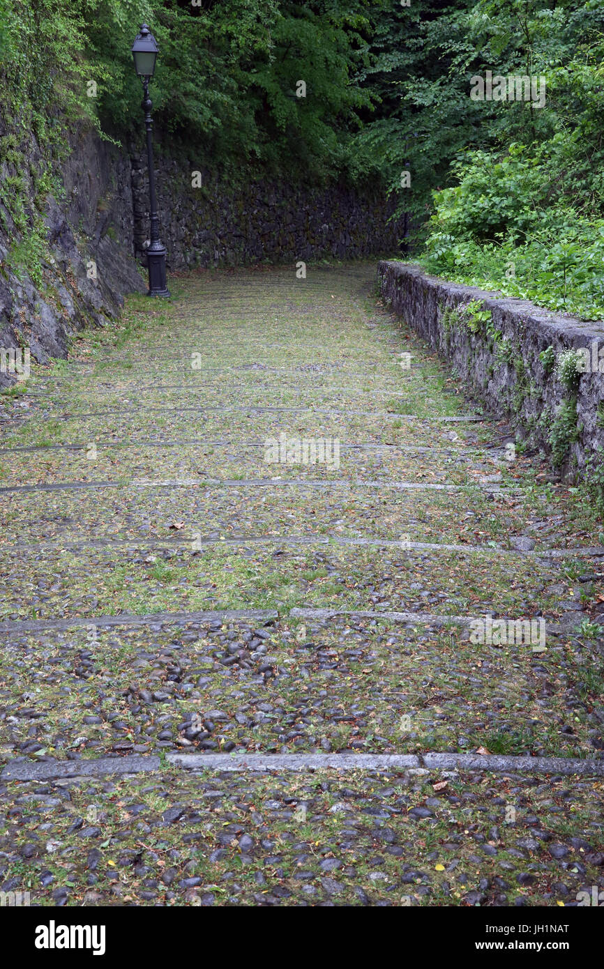 Heiliger Berg von Varallo.  Italien. Stockfoto