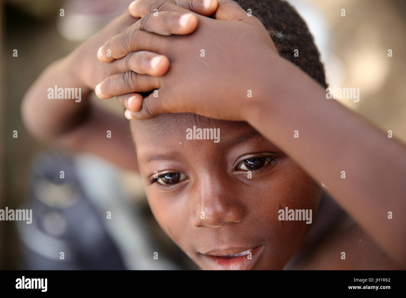 Afrikanische Mädchen. Porträt.  Togo. Stockfoto