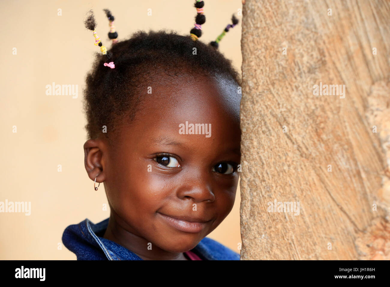 Afrikanische Mädchen. Porträt. Lome. Togo. Stockfoto