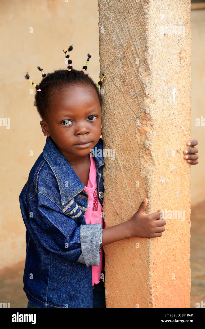 Afrikanische Mädchen. Porträt. Lome. Togo. Stockfoto