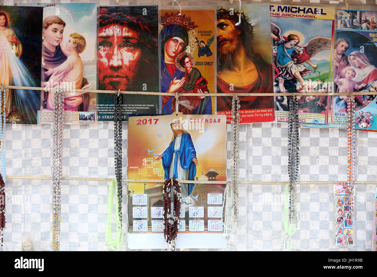 Rosenkranz zu verkaufen. Lome. Togo. Stockfoto