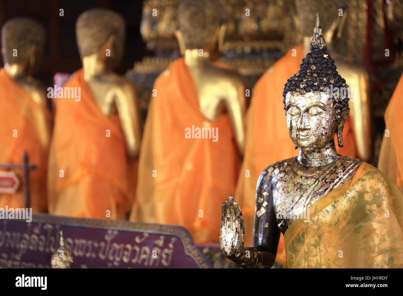 Buddha. Der Süden Vihara. Wat Pho - Wat Phra Chettuphon.  1788. Bangkok.  Thailand. Stockfoto