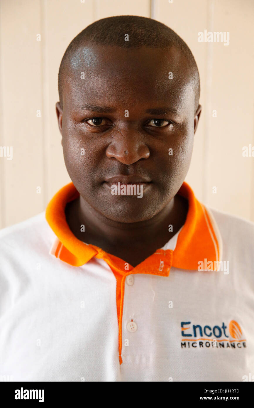 ENCOT-Mikrofinanz-Mitarbeiter. Uganda. Stockfoto