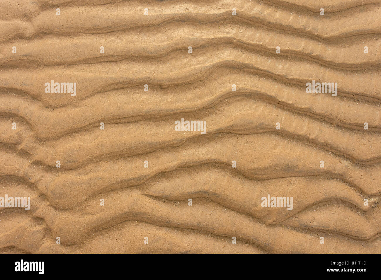 nassen Sand Textur Stockfoto