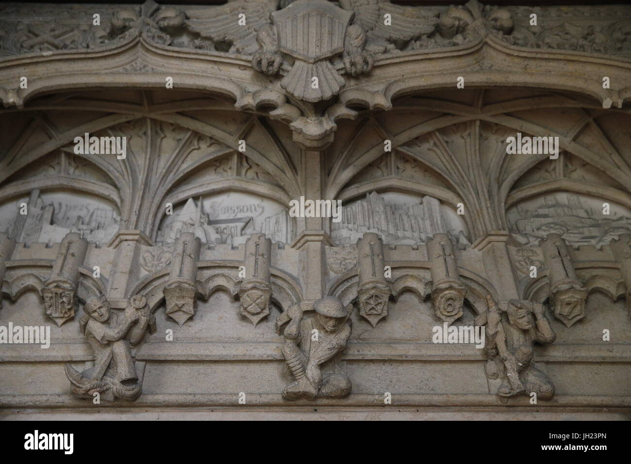 Die amerikanische Kathedrale der Heiligen Dreifaltigkeit, Paris. Frankreich. Stockfoto