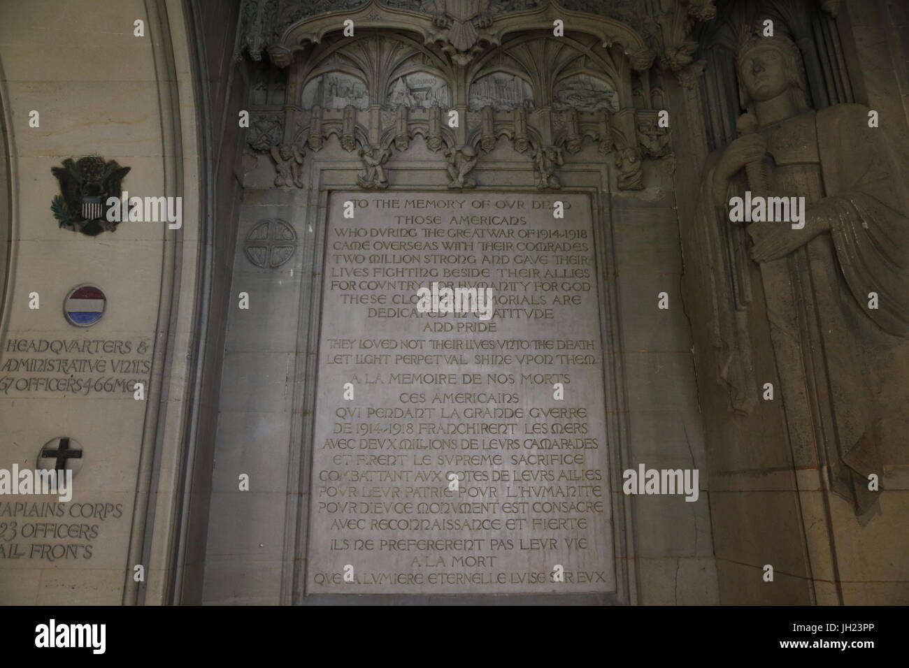 Die amerikanische Kathedrale der Heiligen Dreifaltigkeit, Paris. Frankreich. Stockfoto