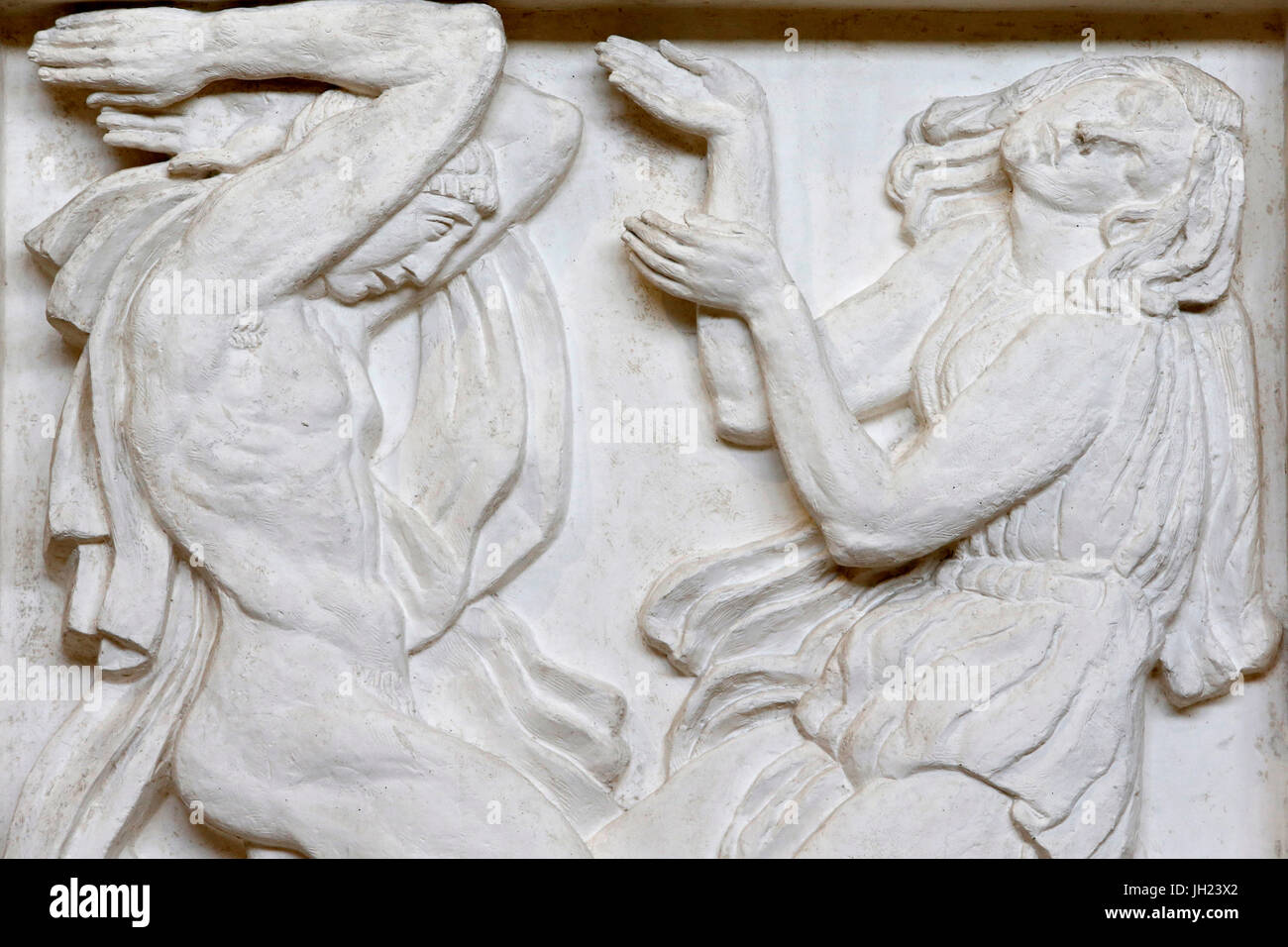 Antoine Bourdelle Museum, Paris. Tanz. Erleichterung für die Champs-Elysees Theater. 1912. Putz. Frankreich. Stockfoto