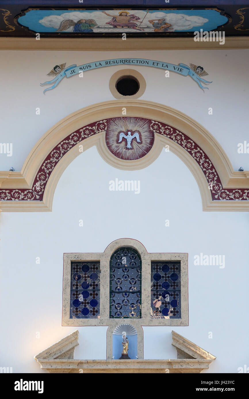 Restaurierung von Saint Gervais Barockkirche.  Fassade nach der Renovierung.  Frankreich. Stockfoto