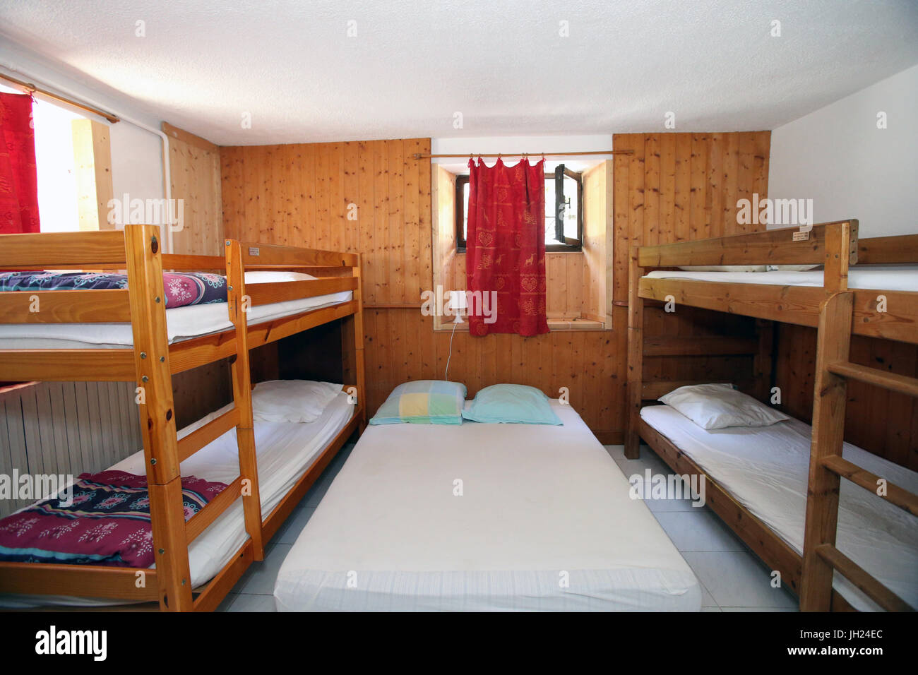 Bed &amp; Breakfast.  Schlafzimmer. Frankreich. Stockfoto