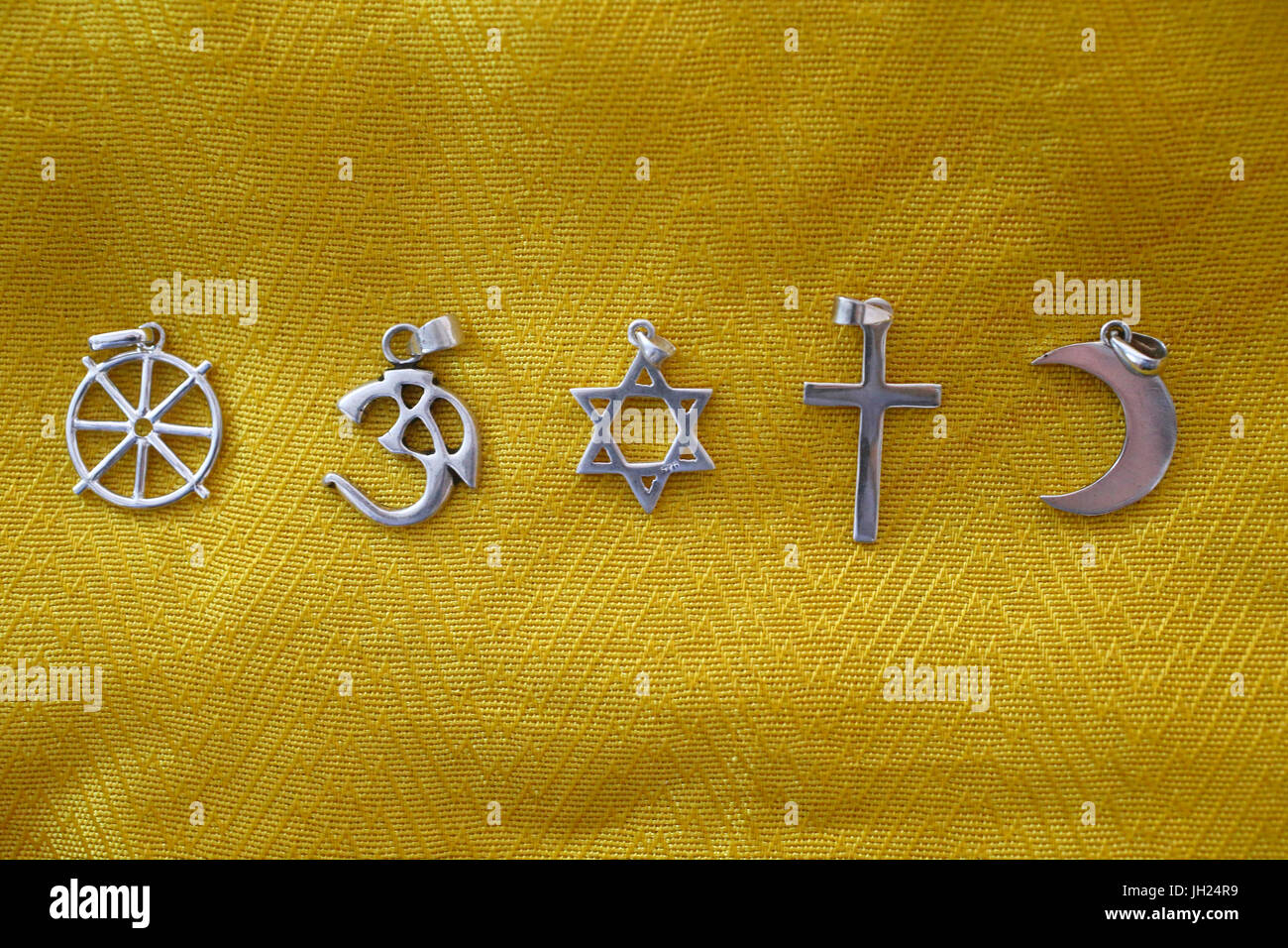Religiöse Symbole. Stockfoto