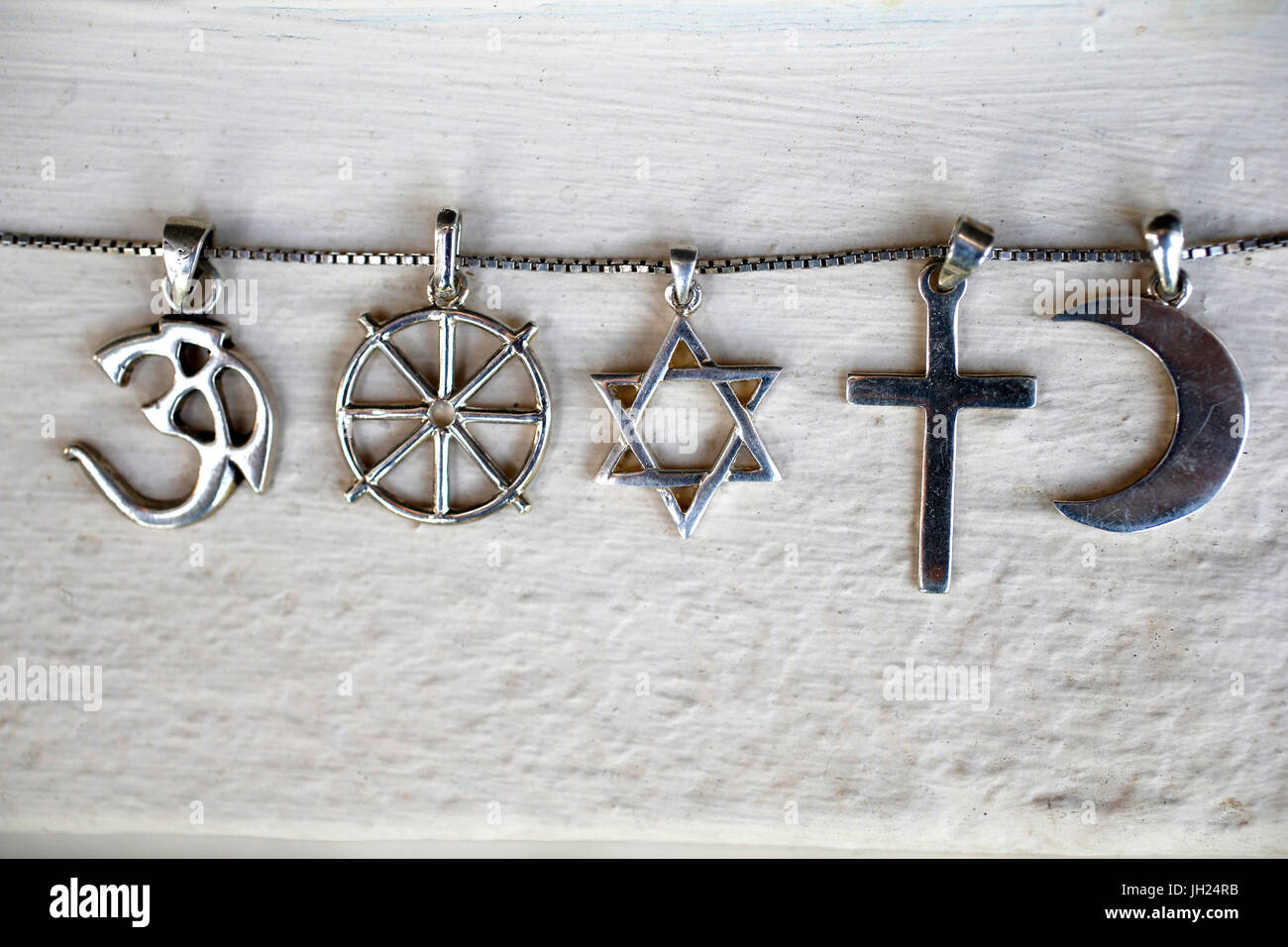 Religiöse Symbole. Stockfoto