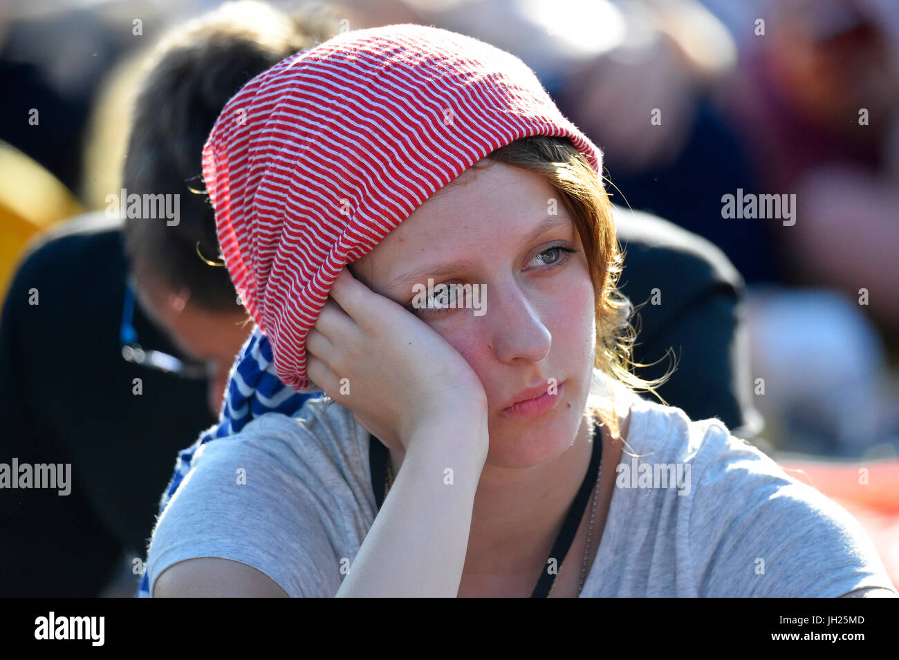 Weltjugendtag. Krakau. 2016. Pilger. Polen. Stockfoto