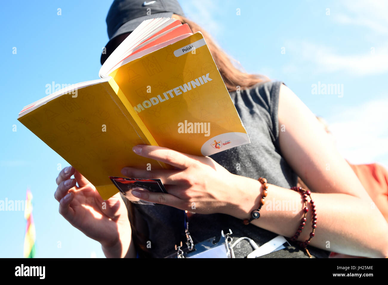 Weltjugendtag. Krakau. 2016. Pilger. Polen. Stockfoto