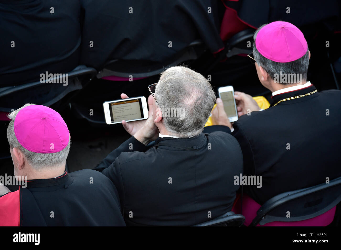 Weltjugendtag. Krakau. 2016. Klerus. Polen. Stockfoto