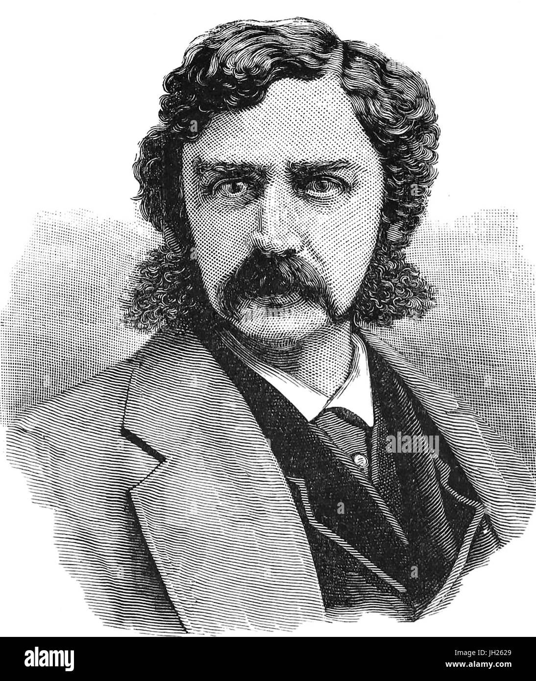 BRET HARTE (1836-1902) US-amerikanischer Dichter und Kurzgeschichte Stockfoto